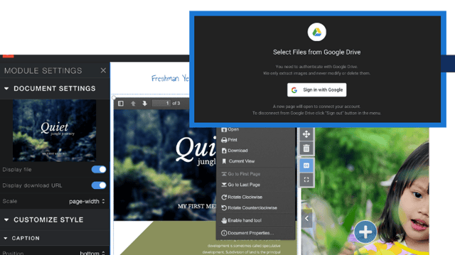 Explore Features - Google Drive Integration Explore Features - Google Drive Integration